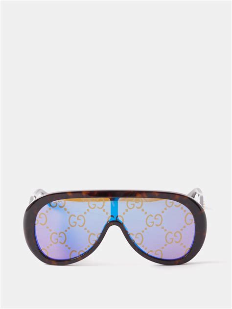 gucci gg 0009s|Gucci oversized acetate aviator sunglasses.